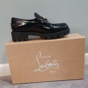 Christian Louboutin Glossy Black Women's Loafers